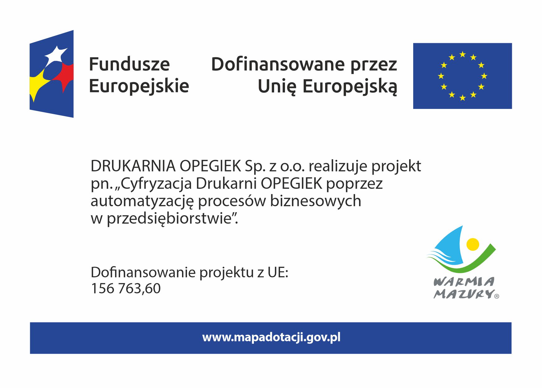 fundusze europejskie plakat