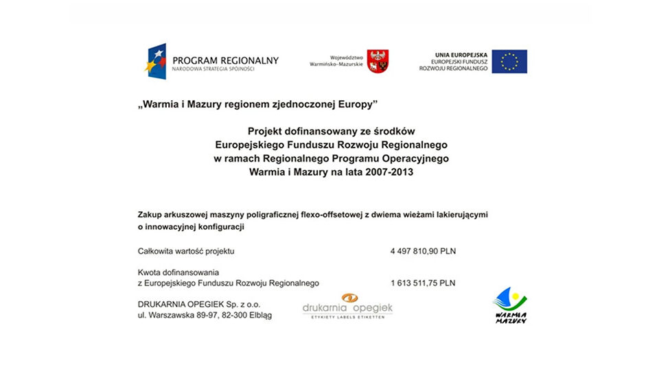 fundusze europejskie tablica informacyjna