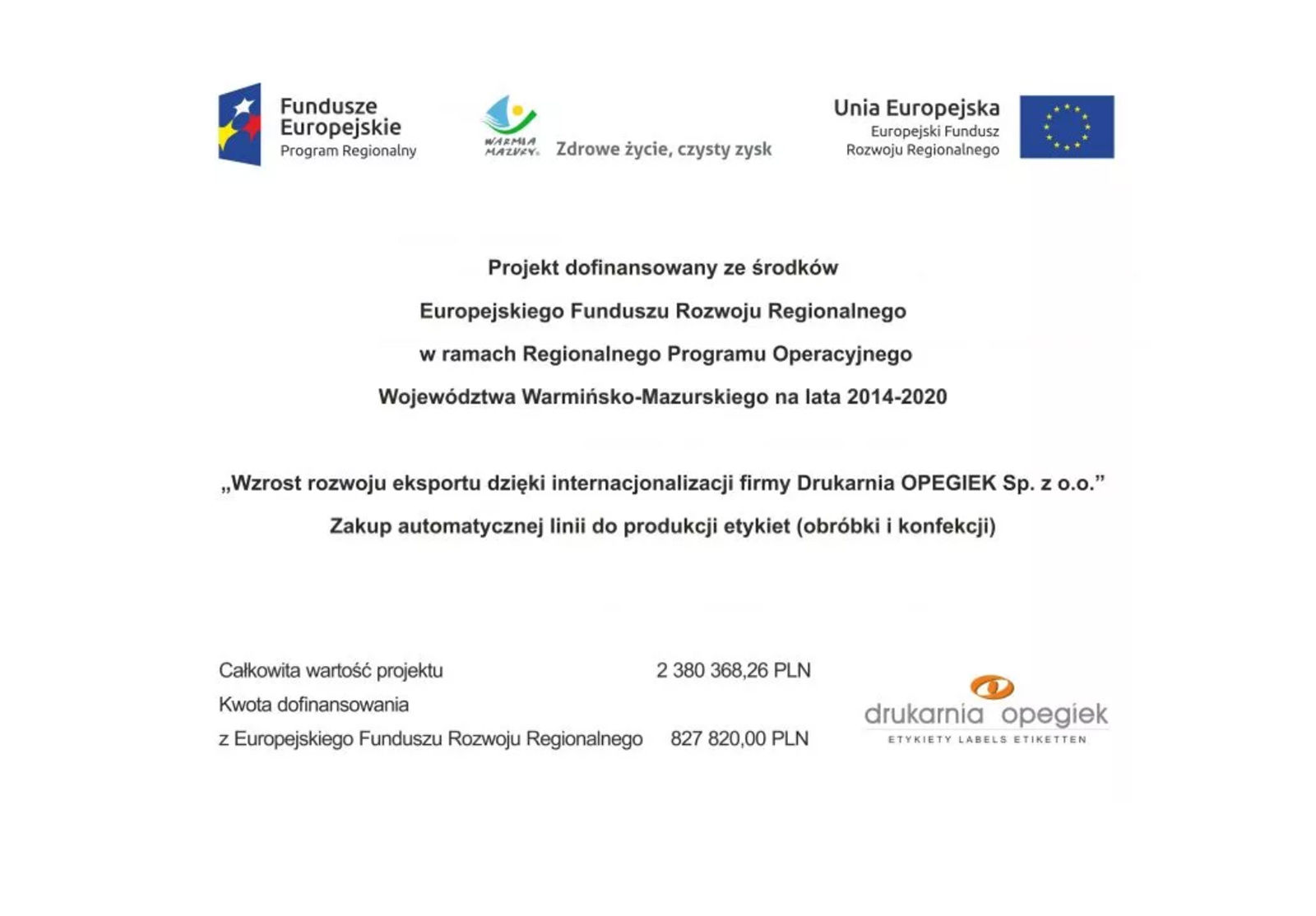 fundusze europejskie tablica informacyjna